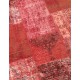  Red Handmade Patchwork Carpet